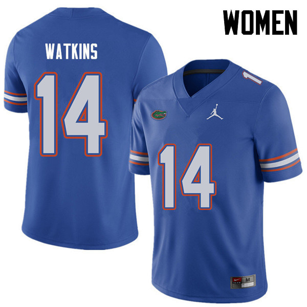 Jordan Brand Women #14 Jaylen Watkins Florida Gators College Football Jerseys Sale-Royal